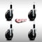 Service Caster 5'' SS Soft Rubber Wheel Swivel 1-1/4'' Expanding Stem Caster Set, 4PK SCC-SSEX20S514-SRS-114-4 - alternate 2